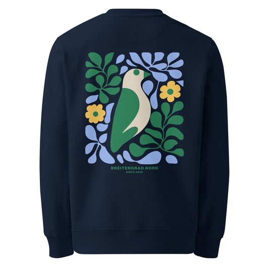 Vogel Bio-Pullover in Navy