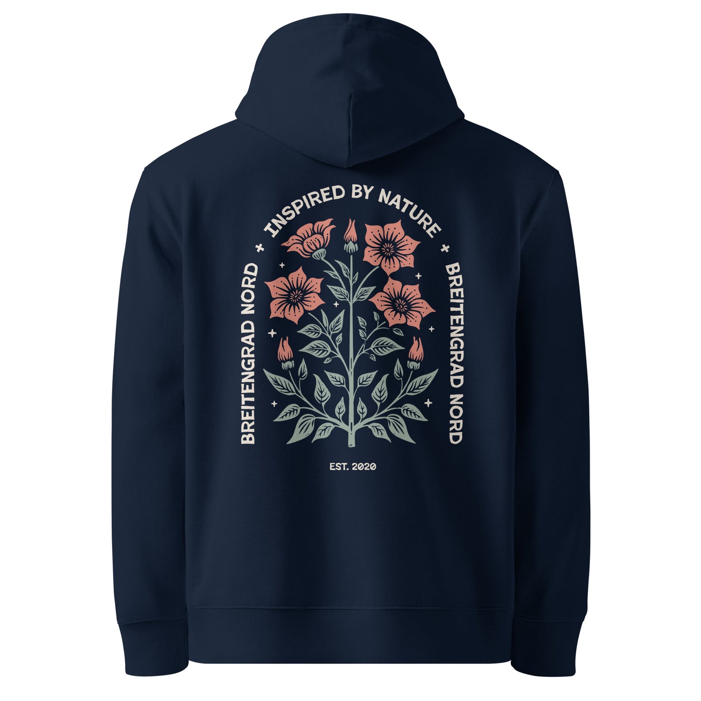 Naturblüte Hoodie in Navy