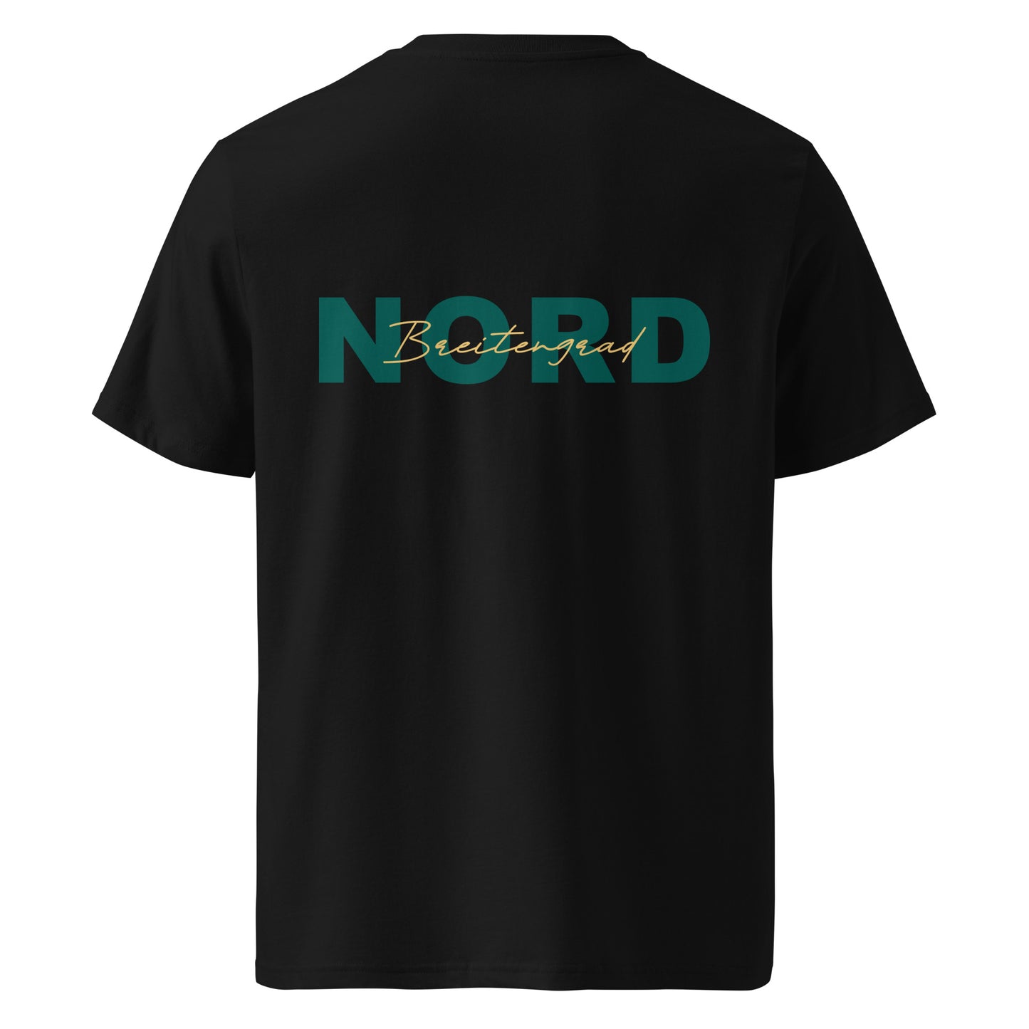 Breitengrad Nord Bio-Baumwoll-T-Shirt in Schwarz