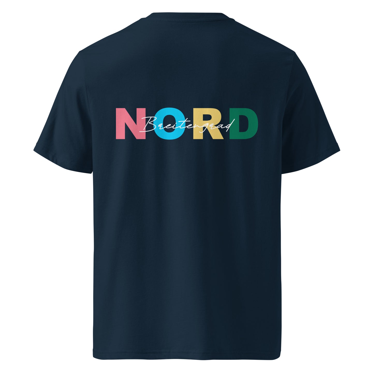 Breitengrad Nord Bio-Baumwoll-T-Shirt in Navy