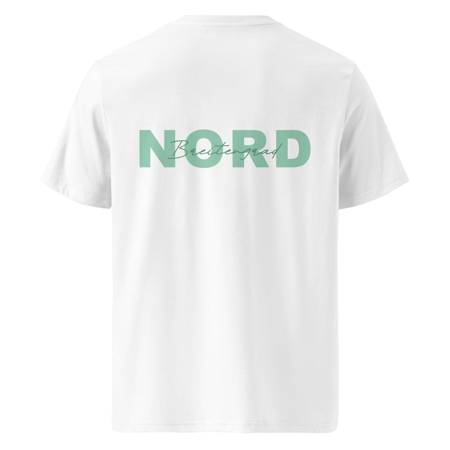 Breitengrad Nord Bio-Baumwoll-T-Shirt in Weiß